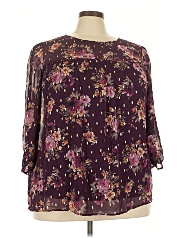 Sara Michelle 3/4 Sleeve Blouse (view 1)