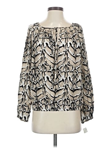 Fifteen Twenty Long Sleeve Silk Top (view 1)