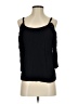 Xhilaration 100% Rayon Black 3/4 Sleeve Top Size XS - photo 1