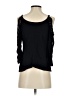 Xhilaration 100% Rayon Black 3/4 Sleeve Top Size XS - photo 2