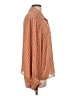 ee:some 100% Polyester Houndstooth Orange Long Sleeve Blouse Size L - photo 4