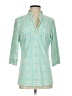 Elizabeth McKay Teal 3/4 Sleeve Blouse Size S - photo 1