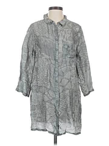 Pete & Greta Johnny Was 3/4 Sleeve Button-Down Shirt (view 1)