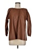 Dolce Cabo 100% Polyurethane Brown Long Sleeve Blouse Size M - photo 1