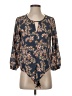 Beacon 100% Polyester Blue 3/4 Sleeve Blouse Size XS (petite) - photo 1