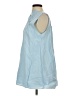 Kourt 100% Cotton Blue Sleeveless Blouse Size S - photo 5