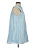 Kourt 100% Cotton Blue Sleeveless Blouse Size S - photo 4