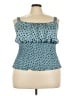 Assorted Brands 100% Rayon Teal Sleeveless Blouse Size 3X - photo 1