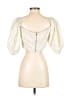 Ramy Brook 100% Linen Ivory 3/4 Sleeve Blouse Size 4 - photo 2