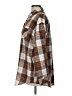 Assorted Brands 100% Polyester Plaid Brown Long Sleeve Blouse Size L - photo 5