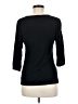 Carole Little Black 3/4 Sleeve Top Size M - photo 2