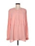 Cremieux Pink Orange Long Sleeve Blouse Size L - photo 1