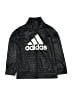 Adidas 100% Polyester Graphic Black Track Jacket Size 6 - photo 1
