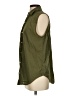 Current/Elliott 100% Cotton Green Sleeveless Button-Down Shirt Size 0 - photo 5
