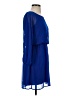 Express Outlet 100% Polyester Solid Blue Casual Dress Size XS - photo 4