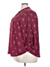 Lush 100% Polyester Stars Burgundy 3/4 Sleeve Blouse Size 2X - photo 5