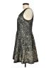Express 100% Nylon Paisley Gray Cocktail Dress Size M - photo 5
