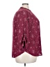 Lush 100% Polyester Stars Burgundy 3/4 Sleeve Blouse Size 2X - photo 4