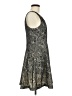 Express 100% Nylon Paisley Gray Cocktail Dress Size M - photo 4