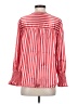 J. Peterman Stripes Red Long Sleeve Blouse Size XS - photo 2