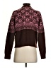 &merci 100% Polyester Argyle Burgundy Pullover Sweater Size S - photo 2