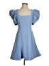 Likely Solid Blue Cocktail Dress Size 4 - photo 1