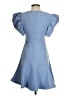 Likely Solid Blue Cocktail Dress Size 4 - photo 2