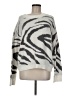 Soho Animal Print Silver Pullover Sweater Size M - photo 1
