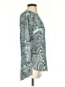 The Limited Outlet 100% Polyester Paisley Teal 3/4 Sleeve Blouse Size XS - photo 4