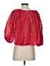 kopal 100% Cotton Stars Red 3/4 Sleeve Blouse Size S - photo 2