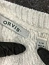 Orvis 100% Polyester Chevron-herringbone Ivory Pullover Sweater Size L - photo 7
