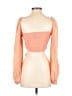Hello Molly Orange 3/4 Sleeve Blouse Size 2 - photo 2