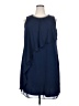 SLNY 100% Polyester Solid Blue Cocktail Dress Size 18w - photo 1