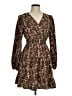 Unbranded 100% Polyester Paisley Brown Cocktail Dress Size M - photo 1