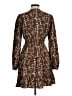 Unbranded 100% Polyester Paisley Brown Cocktail Dress Size M - photo 2