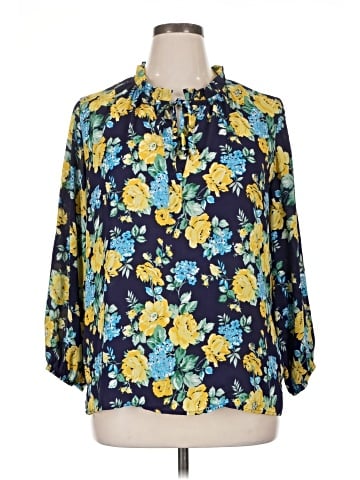 Counterparts 3/4 Sleeve Blouse (view 1)