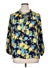 Counterparts 100% Polyester Blue 3/4 Sleeve Blouse Size XL - photo 1