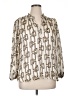 Assorted Brands 100% Polyester Ivory Long Sleeve Blouse Size XL - photo 1