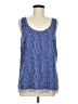 Gap 100% Polyester Blue Sleeveless Blouse Size M - photo 1