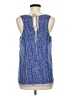 Gap 100% Polyester Blue Sleeveless Blouse Size M - photo 2