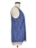 Gap 100% Polyester Blue Sleeveless Blouse Size M - photo 4