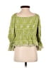 Shein Green 3/4 Sleeve Blouse Size S - photo 2
