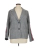 Miss Chic 100% Polyester Checkered-gingham Gray Blazer Size XL - photo 1