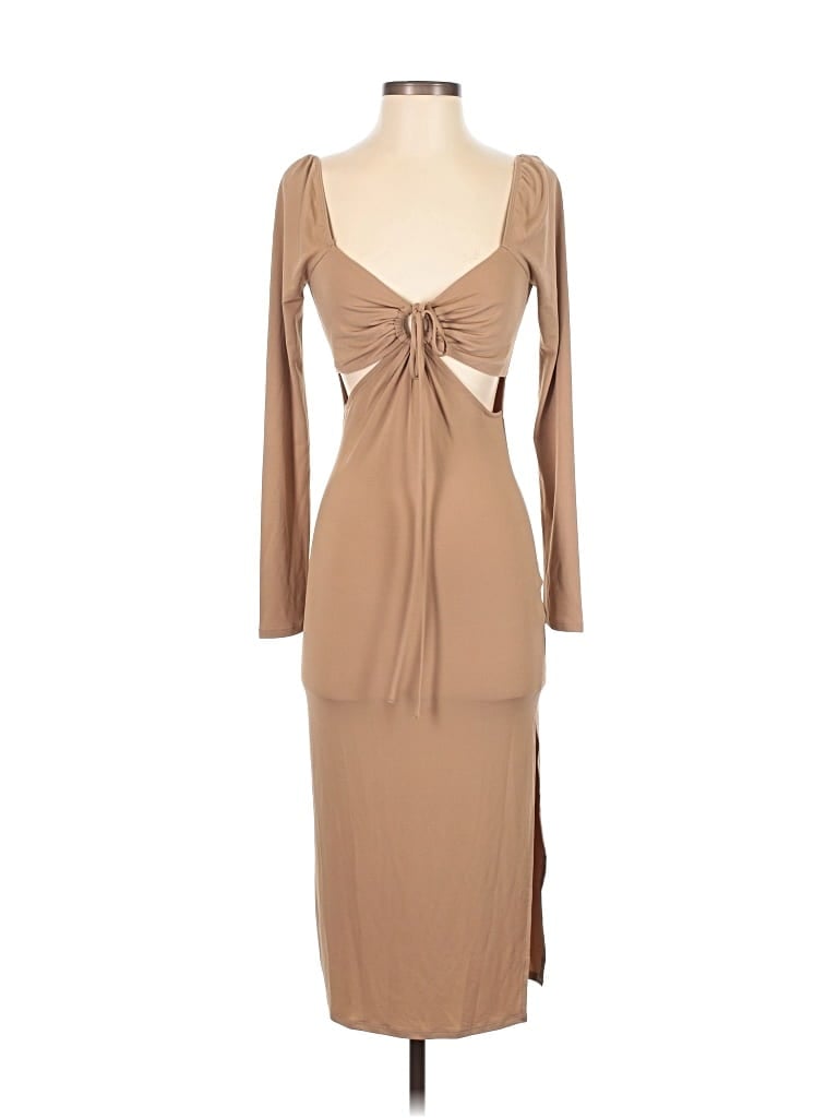 Pre-owned Forever 21 Cocktail Dress In Tan