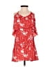 Blu Moon 100% Rayon Red Kimono Size Sm (1) - photo 1