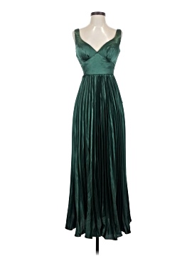 sachin and babi light blue dress Green Ribbon Vintage Dress