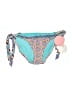 Blush Paisley Blue Swimsuit Bottoms Size L - photo 1