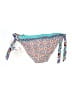 Blush Paisley Blue Swimsuit Bottoms Size L - photo 2