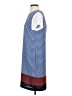 Vince Camuto 100% Polyester Polka Dots Color Block Blue Casual Dress Size 2 - photo 5