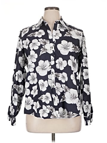 Foxcroft Long Sleeve Blouse (view 1)